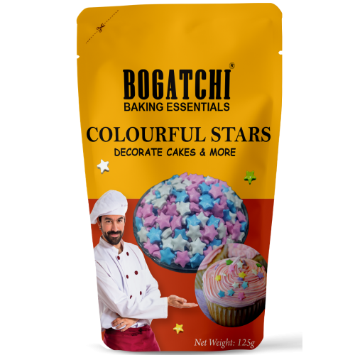 BOGATCHI Colorful Stars for Cake Decoration